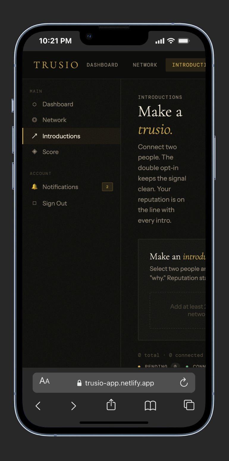 Trusio introductions
